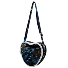 Flower Metal Flowers Sculpture Heart Shoulder Bag by Ravend