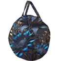 Flower Metal Flowers Sculpture Giant Round Zipper Tote View1