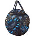 Flower Metal Flowers Sculpture Giant Round Zipper Tote View2