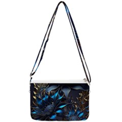 Flower Metal Flowers Sculpture Double Gusset Crossbody Bag by Ravend