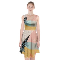 Leaves Pattern Design Colorful Racerback Midi Dress by Uceng