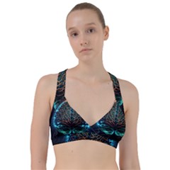 Brain Mind Technology Circuit Board Layout Patterns Sweetheart Sports Bra by Uceng