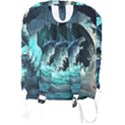 Sculpture Dinosaur Shark Frozen Winter Fantasy Full Print Backpack View2