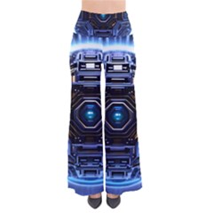 Ai Generated Digital Technology Computer Internet So Vintage Palazzo Pants by Ravend