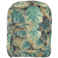 Colored Close Up Plants Leaves Pattern Full Print Backpack by dflcprintsclothing