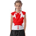 Canada Flag Canadian Flag View Kids  Raglan Cap Sleeve Tee View1