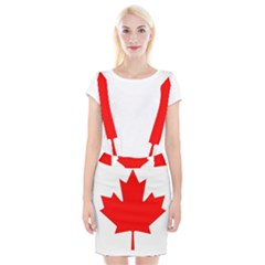 Canada Flag Canadian Flag View Braces Suspender Skirt by Ravend