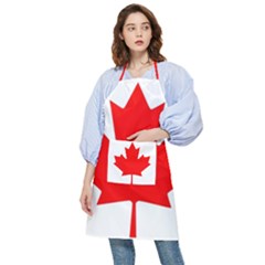 Canada Flag Canadian Flag View Pocket Apron by Ravend