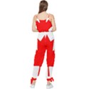 Canada Flag Canadian Flag View Sleeveless Tie Ankle Chiffon Jumpsuit View2