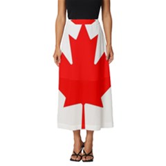 Canada Flag Canadian Flag View Classic Midi Chiffon Skirt by Ravend