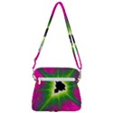 Fractal Art Math Abstract Artwork Pink Magenta Zipper Messenger Bag View3