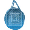 Network Social Abstract Giant Round Zipper Tote View1