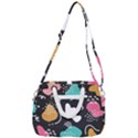 Art Pattern Design Background Print Rope Handles Shoulder Strap Bag View3