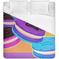 Cookies Chocolate Cookies Sweets Snacks Baked Goods Food Duvet Cover (king Size) by Ravend