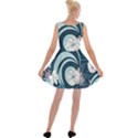 Flowers Pattern Floral Ocean Abstract Digital Art Velvet Skater Dress View2