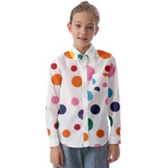 Polka Dot Kids  Long Sleeve Shirt by 8989