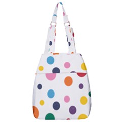 Polka Dot Center Zip Backpack by 8989