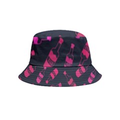 Wine Wine Bottles Background Graphic Bucket Hat (kids) by Ravend