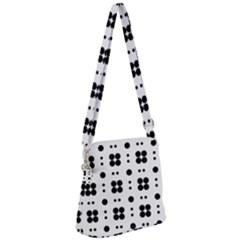 Polka Dot  Svg Zipper Messenger Bag