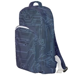 Circuit Board Circuits Mother Board Computer Chip Double Compartment Backpack by Ravend