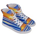 Summer Sunset Surf Men s Hi-Top Skate Sneakers View3