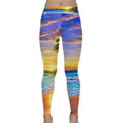 Sunrise At The Beach Classic Yoga Leggings by GardenOfOphir