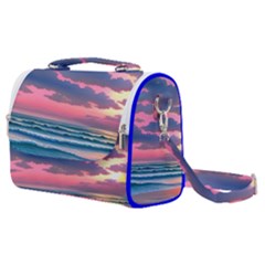 Sunset Over The Beach Satchel Shoulder Bag by GardenOfOphir