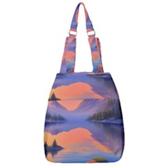 Loveliest Sunset Center Zip Backpack by GardenOfOphir