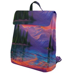 Magnificent Sunset Flap Top Backpack by GardenOfOphir