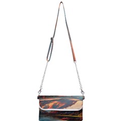 Opulent Sunset Mini Crossbody Handbag by GardenOfOphir