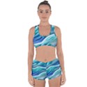 Pastel Beach Wave I Racerback Boyleg Bikini Set View1