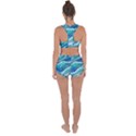 Pastel Beach Wave I Racerback Boyleg Bikini Set View2