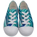 Pastel Beach Wave I Kids  Low Top Canvas Sneakers View1