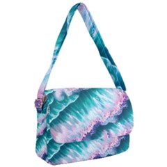 Summer Waves In Pink Iii Courier Bag by GardenOfOphir