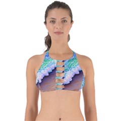 Blue Wave Ii Perfectly Cut Out Bikini Top by GardenOfOphir