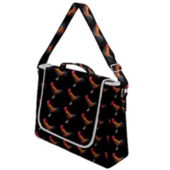 Background Pattern Chicken Fowl Cockerel Livestock Box Up Messenger Bag by Ravend