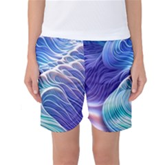 Majestic Ocean Waves Women s Basketball Shorts