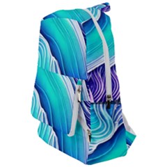 Ocean Waves In Pastel Tones Travelers  Backpack by GardenOfOphir