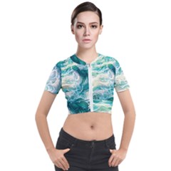 The Endless Sea Short Sleeve Cropped Jacket by GardenOfOphir