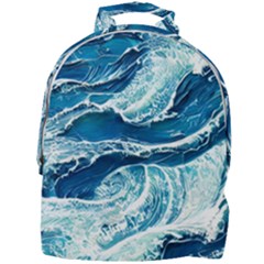 Summer Ocean Waves Mini Full Print Backpack by GardenOfOphir