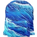 Blue Ocean Wave Watercolor Giant Full Print Backpack View1