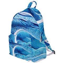 Blue Wave The Plain Backpack by GardenOfOphir