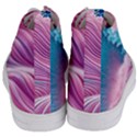 Pink Water Waves Women s Mid-Top Canvas Sneakers View4