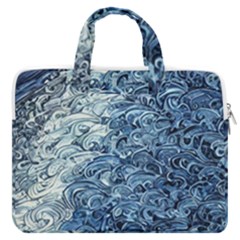 Waves Of The Ocean Macbook Pro 13  Double Pocket Laptop Bag by GardenOfOphir