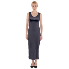 Lead Grey	 - 	fitted Maxi Dress