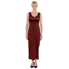 Jam Red	 - 	fitted Maxi Dress