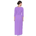 Floral Purple	 - 	Quarter Sleeve Maxi Dress View2