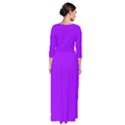 Vivid Violet Purple	 - 	Quarter Sleeve Maxi Dress View2