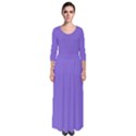 Medium Purple	 - 	Quarter Sleeve Maxi Dress View1