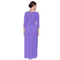 Medium Purple	 - 	Quarter Sleeve Maxi Dress View2